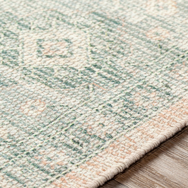 Surya Zainab Zai-2310 Camel, Cream, Sage, Dark Green Rugs.