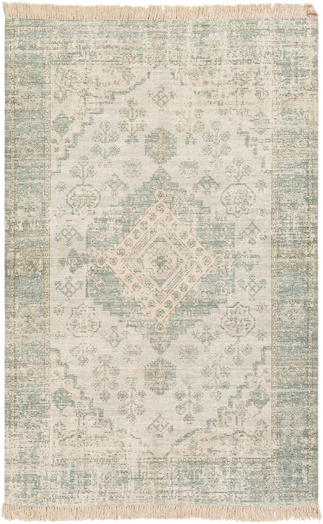 Surya Zainab Zai-2311 Sage, Dark Green, Lime, White Rugs.