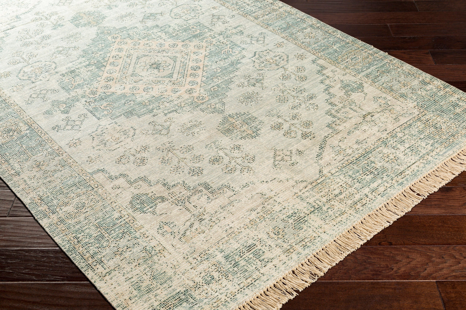 Surya Zainab Zai-2311 Sage, Dark Green, Lime, White Rugs.