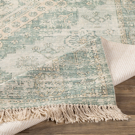 Surya Zainab Zai-2311 Sage, Dark Green, Lime, White Rugs.