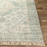 Surya Zainab Zai-2311 Sage, Dark Green, Lime, White Rugs.