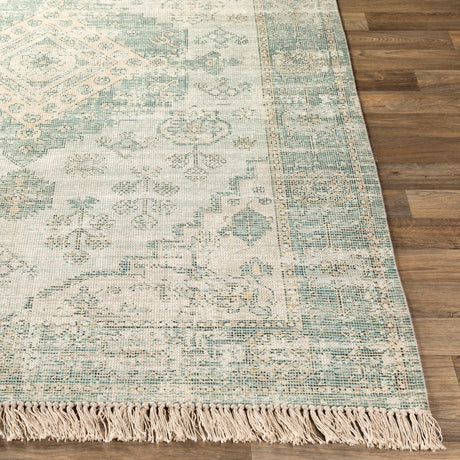 Surya Zainab Zai-2311 Sage, Dark Green, Lime, White Rugs.