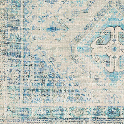 Surya Zainab Zai-2314 Sky Blue, Navy, Sage, Lime Area Rug