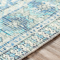 Surya Zainab Zai-2314 Sky Blue, Navy, Sage, Lime Area Rug