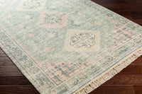 Surya Zainab Zai-2316 Sage, Dark Green, Lime, Pale Pink Area Rug