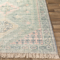 Surya Zainab Zai-2316 Sage, Dark Green, Lime, Pale Pink Area Rug