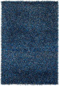 Chandra Zara Zar14512 Navy / Blue / Grey Shag Area Rug
