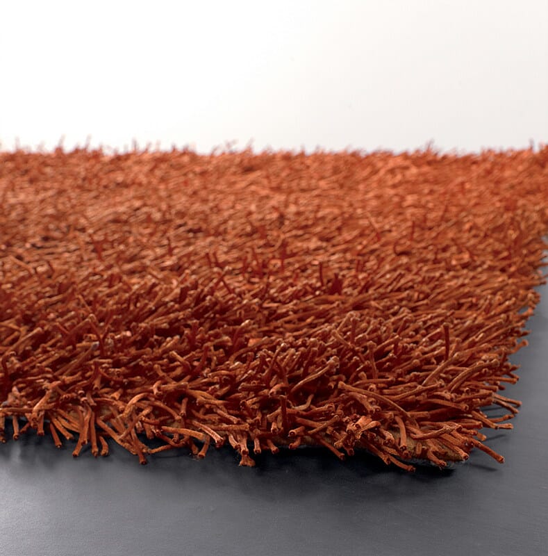 Chandra Zara zar14524 Orange Shag Area Rug