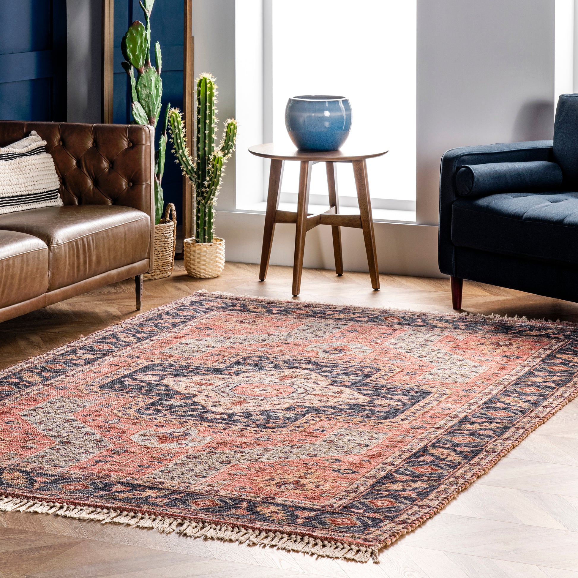 Nuloom Kiersten Floral Nki3463A Rust Area Rug