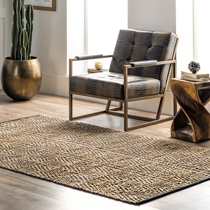 Nuloom Alden Diamonds Nal3309B Natural Area Rug