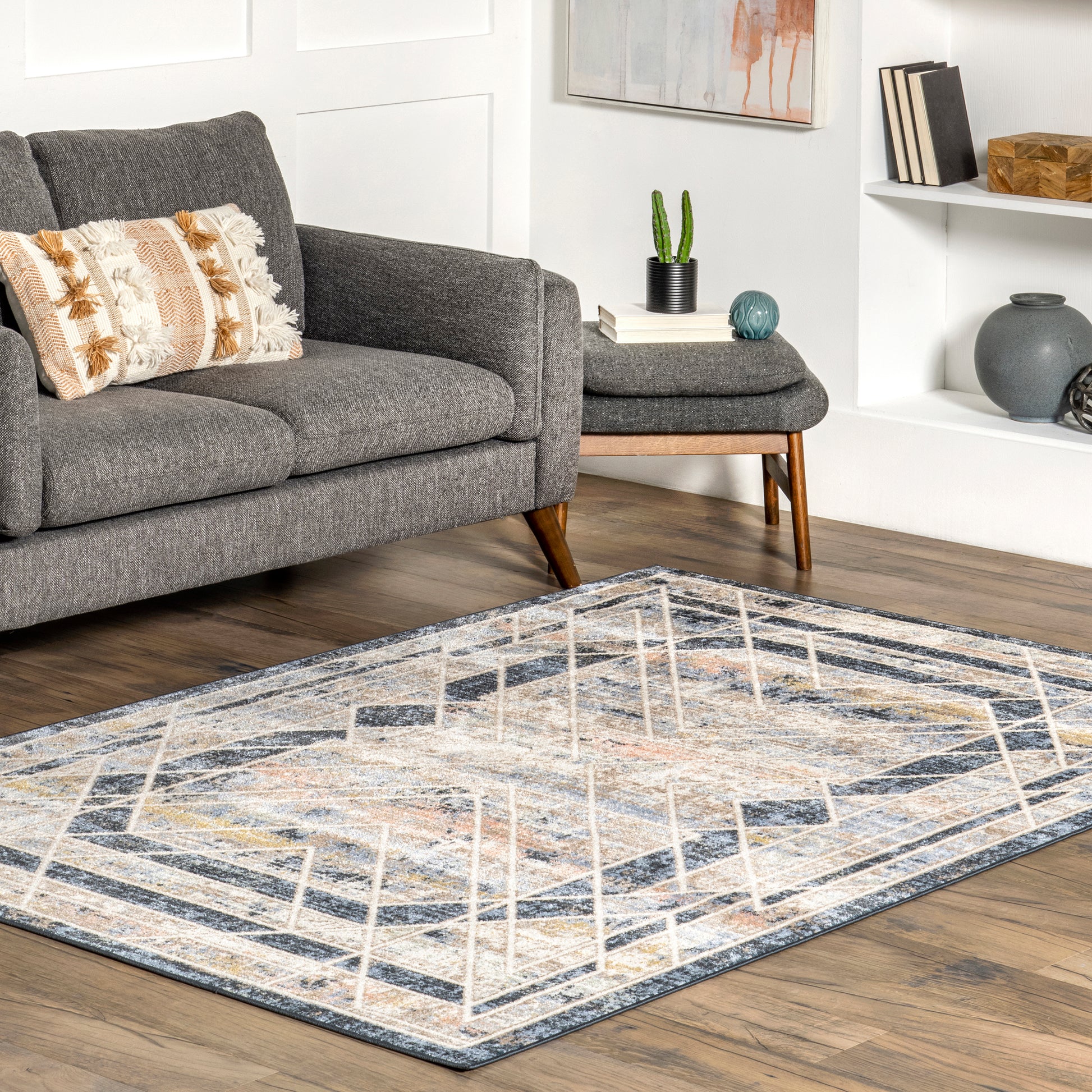 AreaRugs.com Wavaj Nwa1265A Blue Area Rug