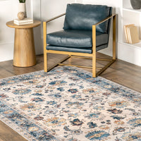 AreaRugs.com Wavaj Nwa1018A Blue Area Rug