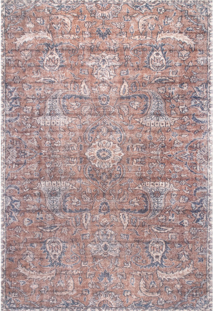 Nuloom Sariyah Printed Floral Nsa2611A Rust Area Rug