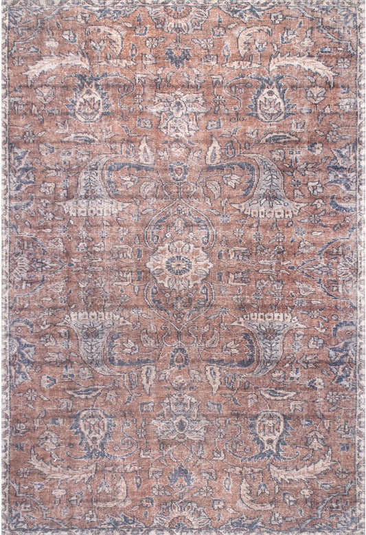 Nuloom Sariyah Printed Floral Nsa2611A Rust Area Rug