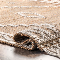 Nuloom Viola And Textured Nvi3582A Natural Area Rug