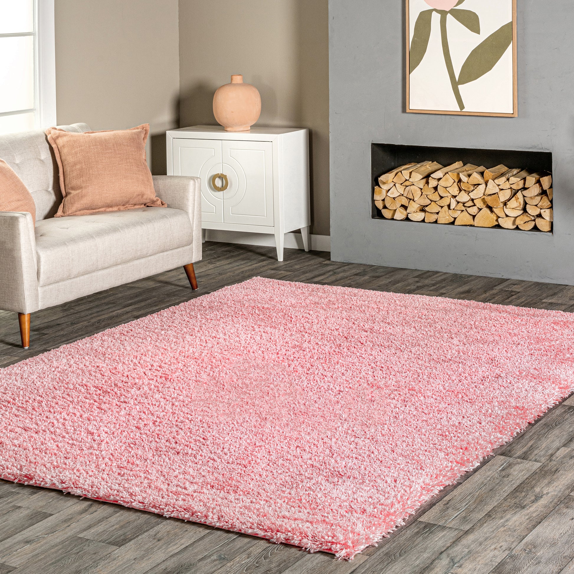 Nuloom Gynel Cloudy Ngy2913B Baby Pink Area Rug