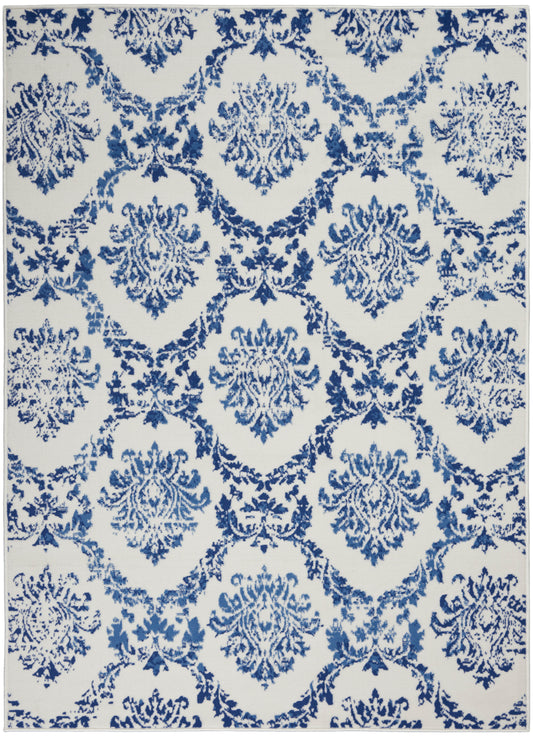 Nourison Whimsicle Whs01 Ivory Navy Area Rug