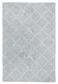 Dynamic Zest 40809 Silver Geometric Area Rug