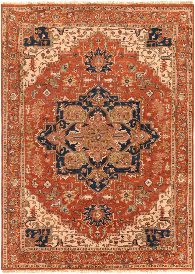 Surya Zeus zeu-7805 Rust / Beige / Peach / Gold Rugs.