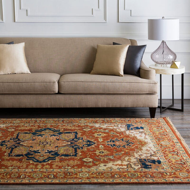 Surya Zeus zeu-7805 Rust / Beige / Peach / Gold Rugs.