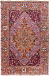Surya Zeus Zeu-7820 Eggplant / Rust / Gold / Navy Rugs.