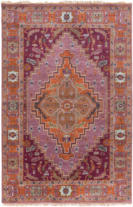 Surya Zeus Zeu-7820 Eggplant / Rust / Gold / Navy Rugs.