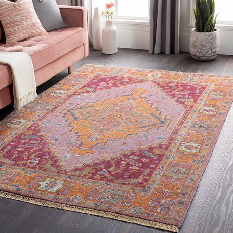 Surya Zeus Zeu-7820 Eggplant / Rust / Gold / Navy Rugs.