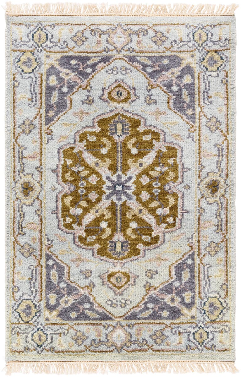 Surya Zeus Zeu-7823 Slate / Charcoal / Olive / Taupe Vintage / Distressed Area Rug