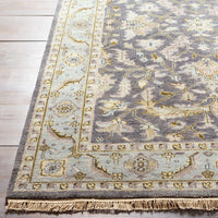 Surya Zeus Zeu-7825 Charcoal / Sky Blue / Olive / Ivory Area Rug