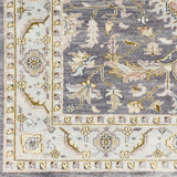 Surya Zeus Zeu-7825 Charcoal / Sky Blue / Olive / Ivory Rugs.