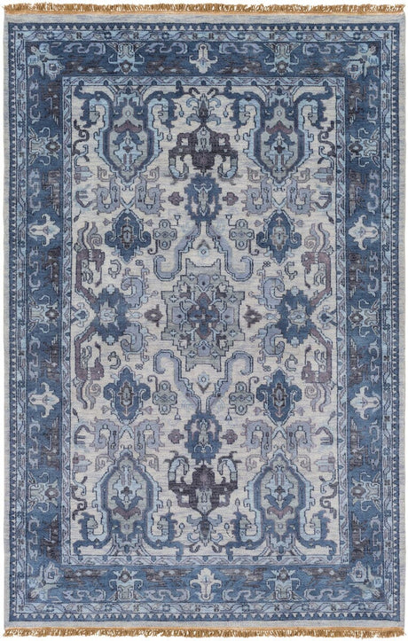 Surya Zeus Zeu-7828 Ivory, Navy, Charcoal, Black Rugs.