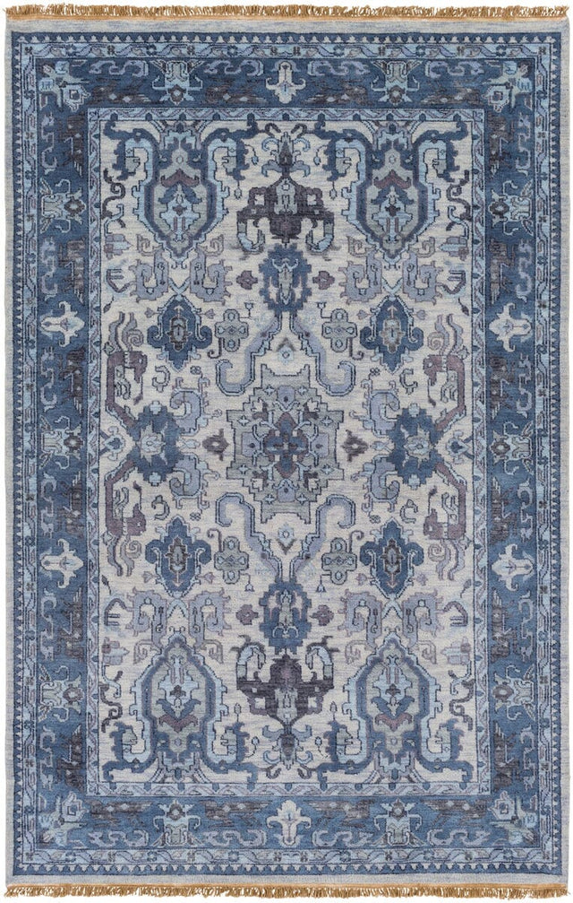 Surya Zeus Zeu-7828 Ivory, Navy, Charcoal, Black Rugs.
