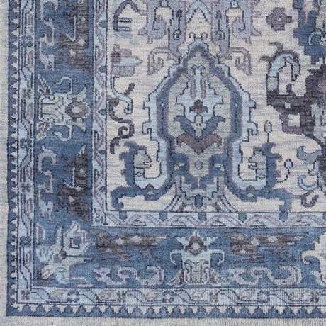 Surya Zeus Zeu-7828 Ivory, Navy, Charcoal, Black Rugs.