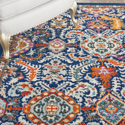 Nourison Passion Psn32 Blue/Multicolor Area Rug