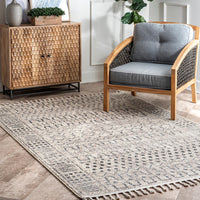 Nuloom Tulia Ethnic Ntu3390B Ivory Area Rug