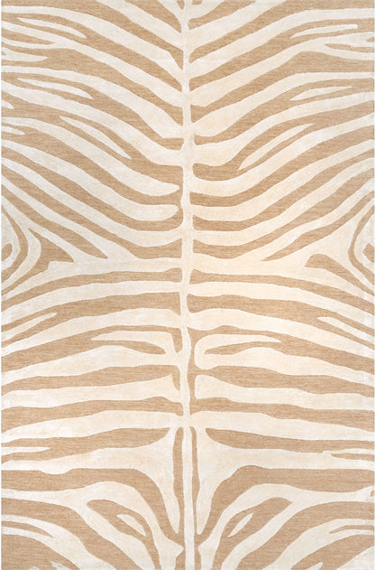 Nuloom Plush Zebra Npl3627G Tan Area Rug