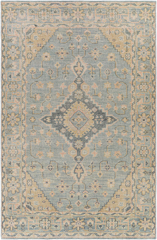 Surya Zahra Zha-2302 Dark Green, Sage, Blush, Tan Area Rug