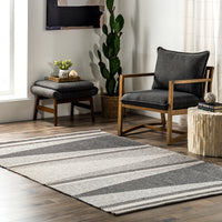 Nuloom Estella Modern Cotton Nes1591A Gray Area Rug