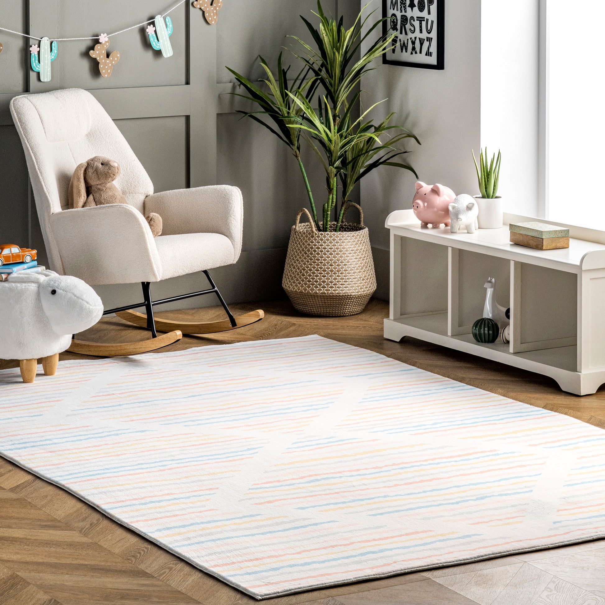 Nuloom Alise Kids Nursery Or Playroom Nal2042A Multi Area Rug