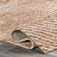 Nuloom Shira Raised Swirls Nsh2080A Beige Area Rug