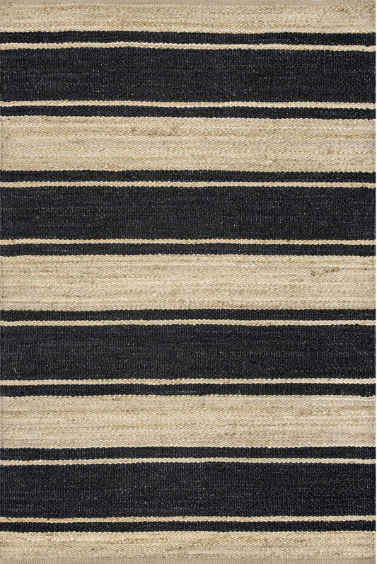 Nuloom Marilyn Bold Stripe Nma3529A Charcoal Area Rug