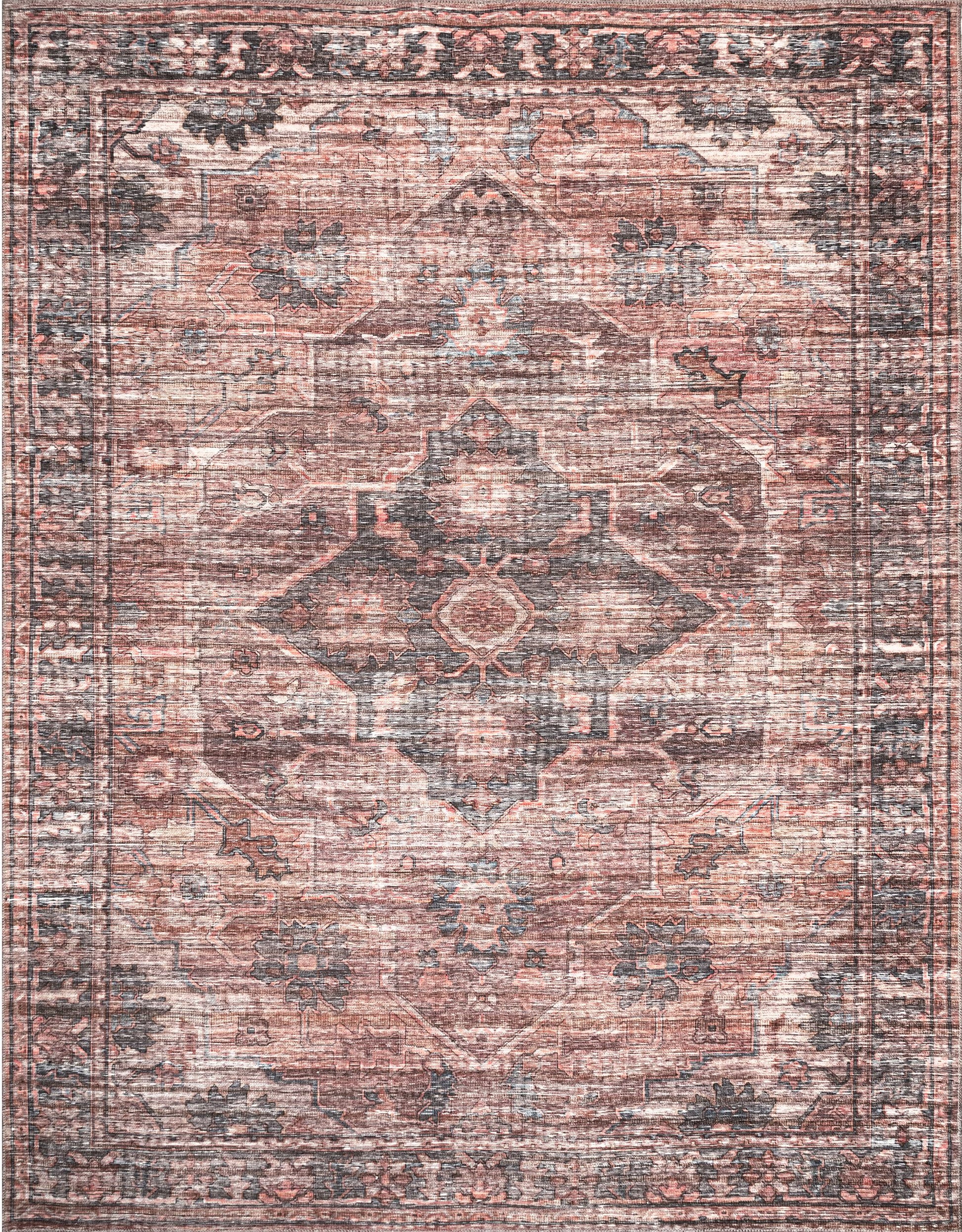 AreaRugs.com Wavaj Nwa1232A Rust Area Rug