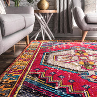 Nuloom Joy Tribal Njo1687A Red Area Rug