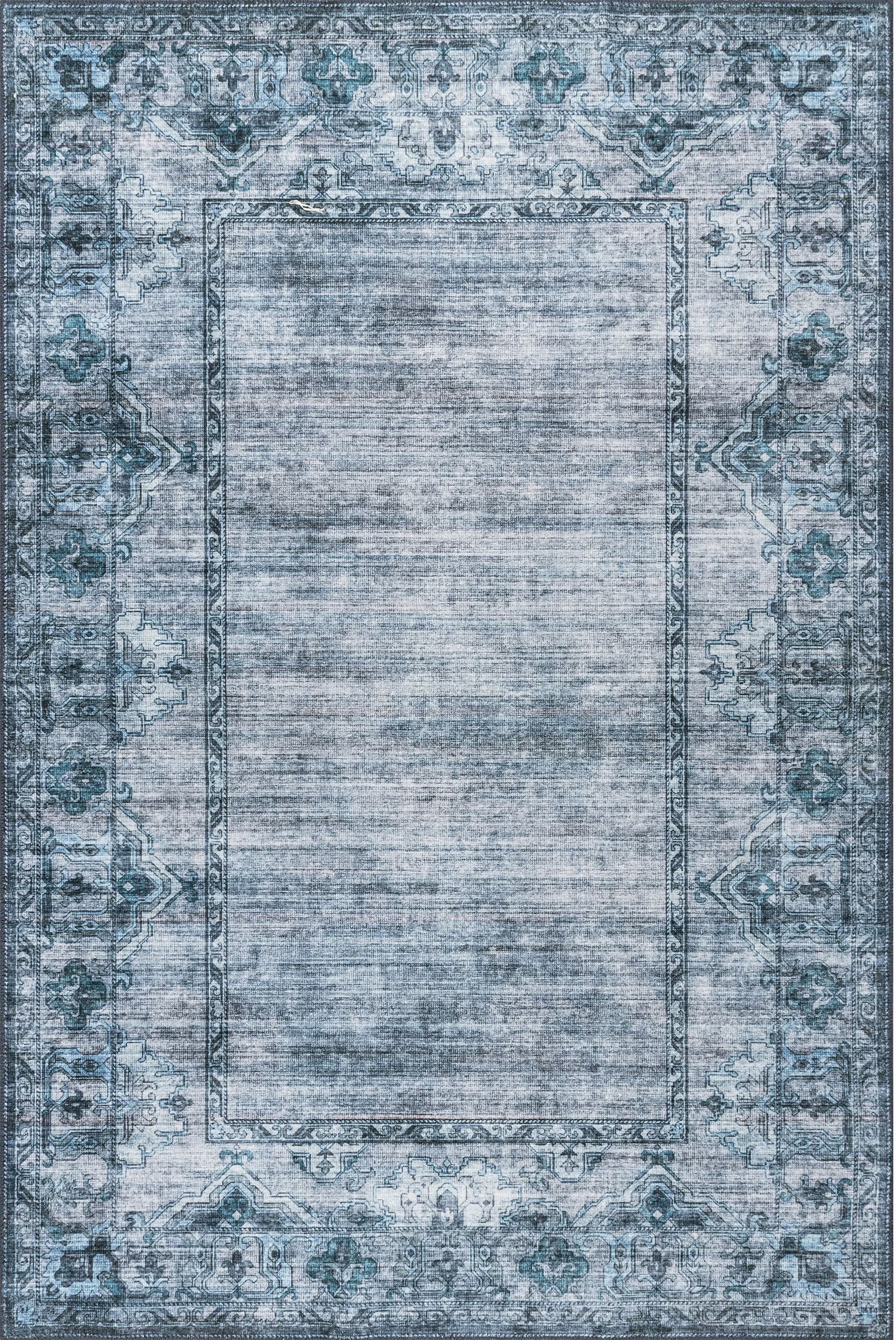 AreaRugs.com Wavaj Nwa1108A Blue Area Rug