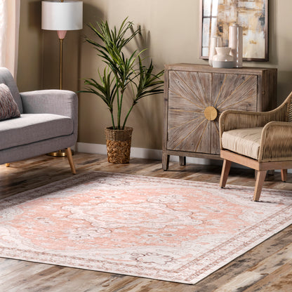 AreaRugs.com Wavaj Nwa1169A Peach Area Rug