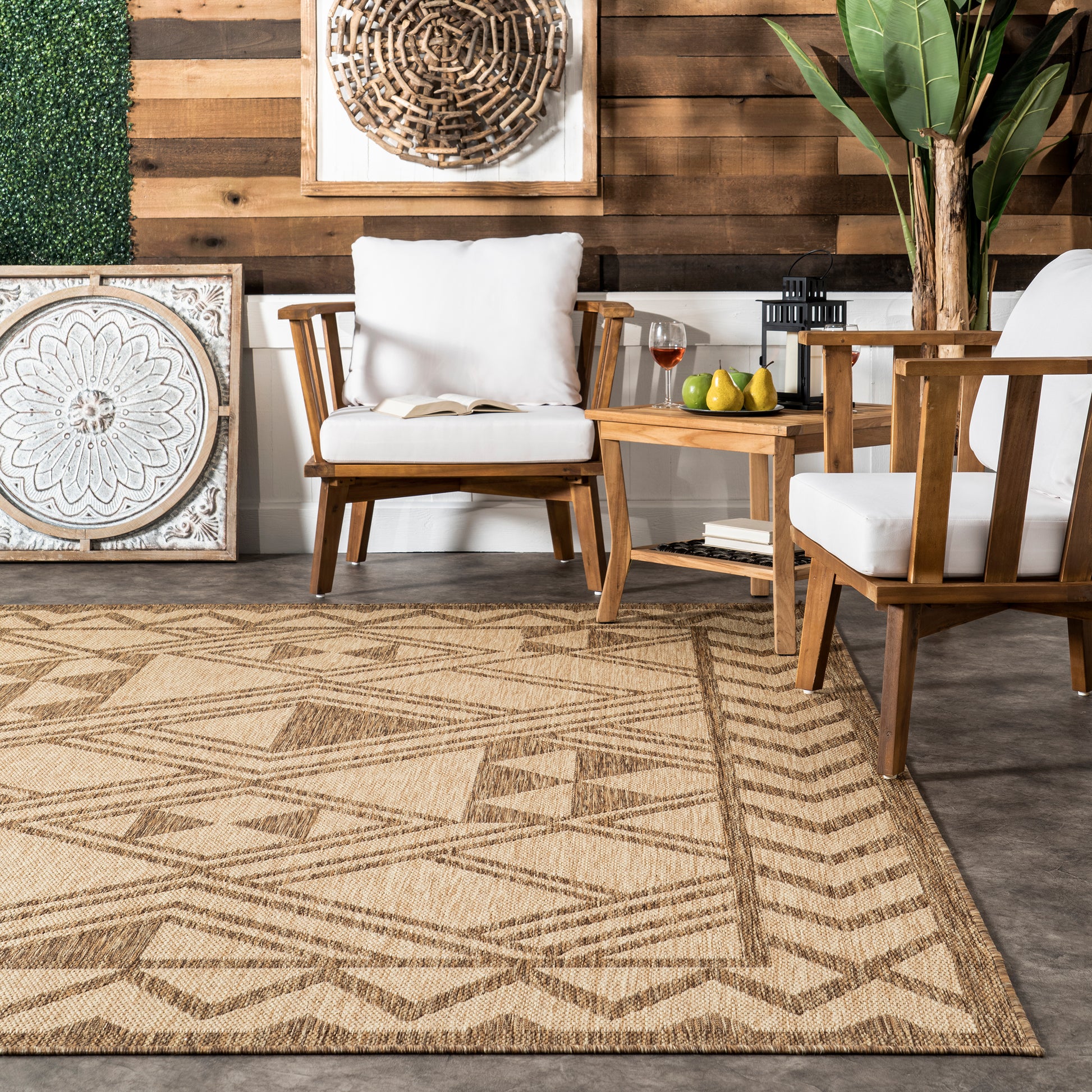 Nuloom Mazie Bold Tribal Nma1822A Beige Area Rug