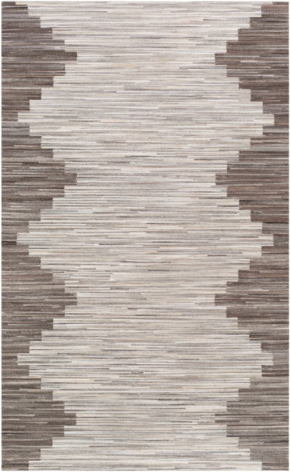 Surya Zander Znd-1007 Silver Gray, Beige, Ivory, Medium Gray Area Rug