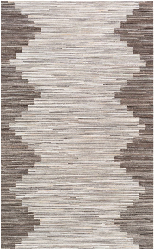 Surya Zander Znd-1007 Silver Gray, Beige, Ivory, Medium Gray Area Rug