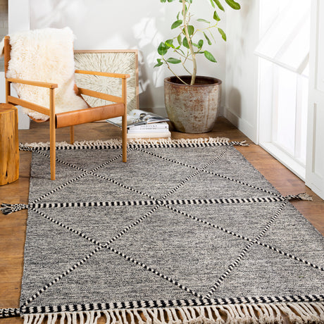 Surya Zanafi Znf-2301 Black, Cream Rugs.