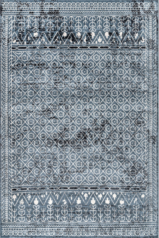 AreaRugs.com Wavaj Nwa1272A Blue Area Rug